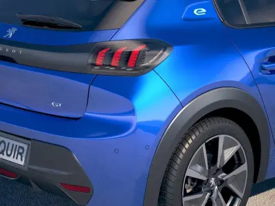 Peugeot e-208 2020 VRAY 3D model