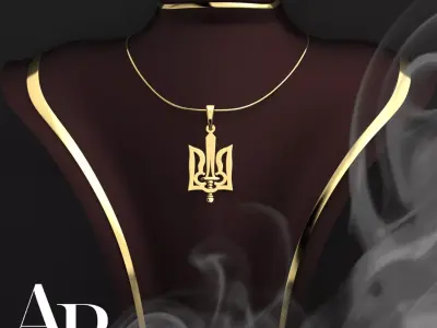 Ukrainian Trident 3D print model