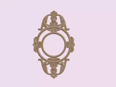 Mirror Frame Decor For Wood Carving 3D print model purchase