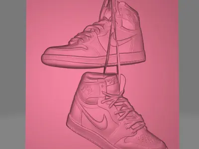 Nike Air Jordan 3D print model