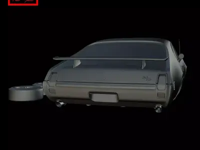 Oldsmobile 442 Hurst 1969 3D print model