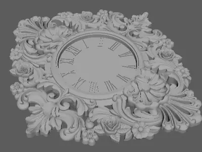 clock ornate 3D model