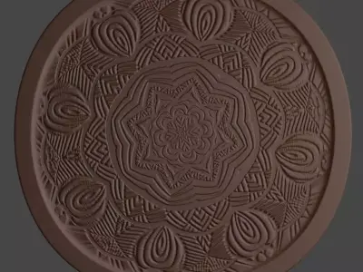 Mandala Medallion Free 3D print model