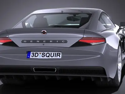 Generic SportCoupe 2017 3D model