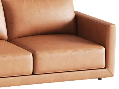 Melbourne Leather Sofa 3D model