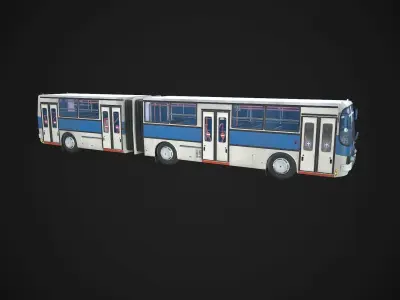 Ikarus bus Low-poly 3D model