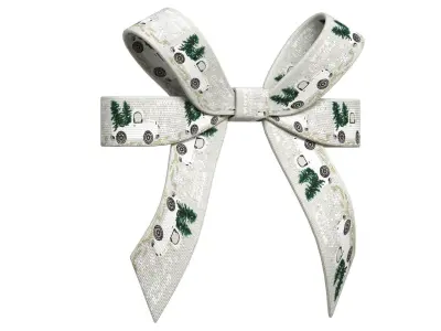 Christmas Bow Ribbon 51 Low-poly 3D model