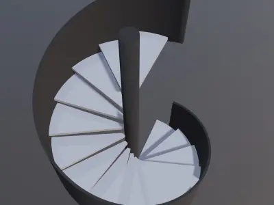 Spiral stair 2023-0002 3D model