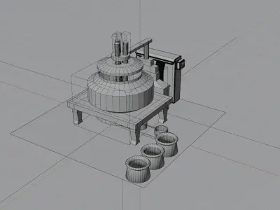 Electric arc furnance 3D model