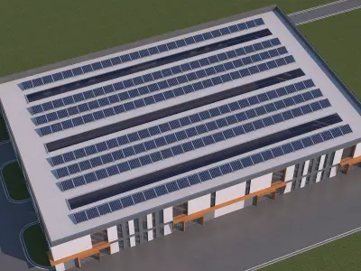 Industrial Building Factory 3D model get
