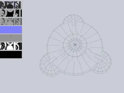 Sci fi trap Low-poly 3D model