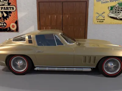 Chevrolet Corvette Stingray 1964-65 3D model