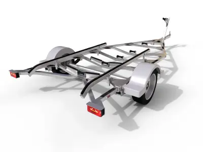Boat Trailer 3D model