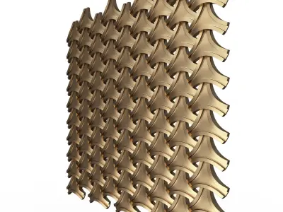 3D Wall Panel 014 Low-poly 3D model
