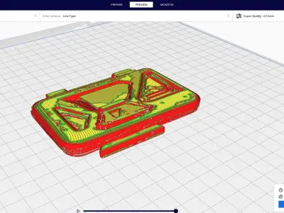 futuristic sci-fi door  3D print model