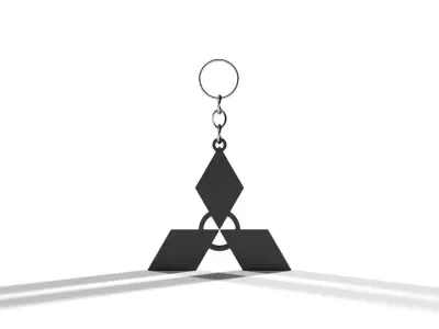 Mitsubishi Keychain 3D print model