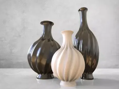 Spiral vases 3D print model 3D print model