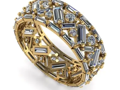 zigzag ring 3d 3D print model