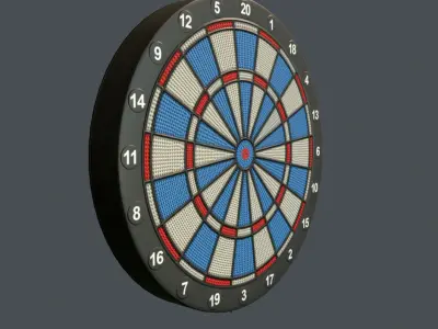 Darts Table Low-poly 3D model