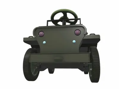 Bobbycar 2 toy jeep 3D model
