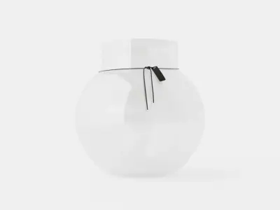 Glass vase Clear Low-poly 3D model