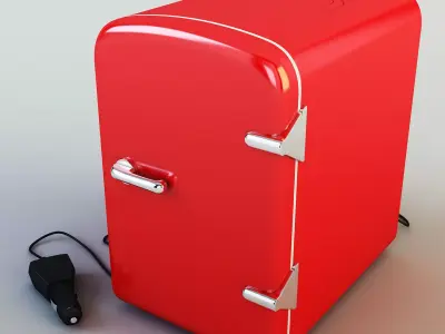 Mini fridge 3D model
