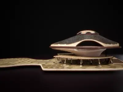 building 18 Low-poly 3D model