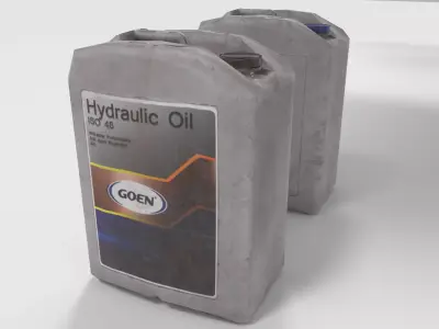 Low poly Plastic can Low-poly 3D model