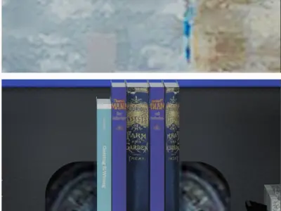 Set 21 dresser with blank frame 3D model