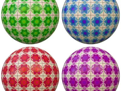 tile patterned 121-seamless-4k-pbr  Texture