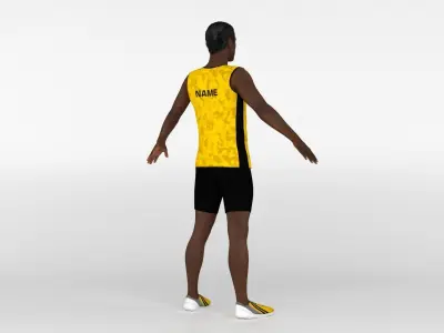 Athletic Runner 02 3D model
