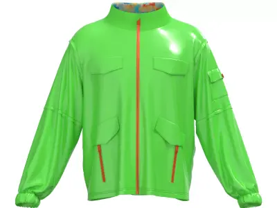 Male raincoat Free 3D model