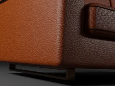 Leather Modern Sofa 3D model