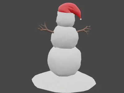 Snowman Free 3D model purchase