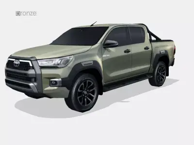 Toyota Hilux 2021 Low-poly 3D model