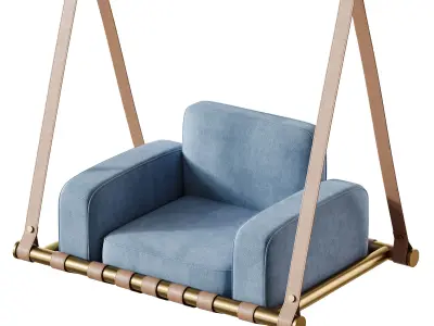 Navy Blue Luxury Swing 3D model