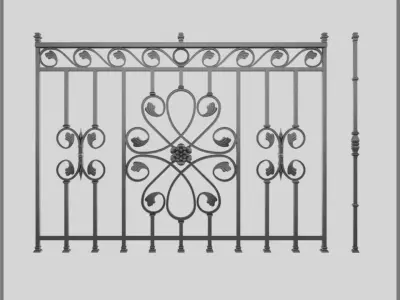 Railings Set 3D model
