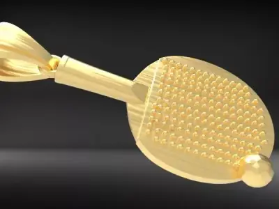Ping Pong Racket Necklace 3D print model