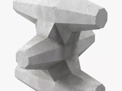 Core Loc Breakwater Armour Unit 3D model