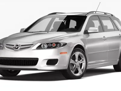 Mazda 6 Sport Wagon 2004 3D model