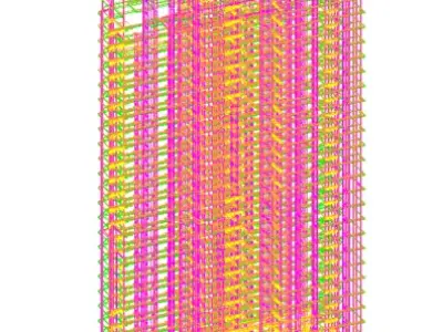 Revit structural framing residential project model 3D model