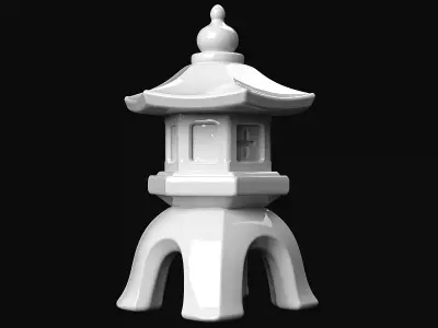 Toro Japanese Lantern 3D print model