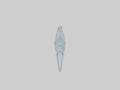 Icicle Decoration Model Low-poly 3D model