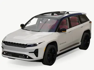 Jeep Wagoneer S Low-poly 3D model