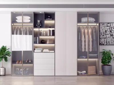 Cabinets monomer decoration Modern wardrobe 3D model