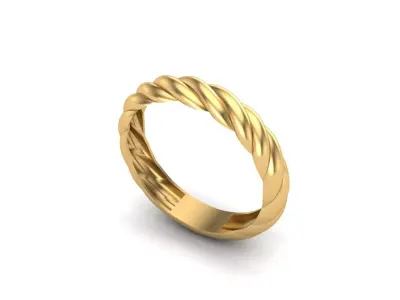 Twisted ring Free 3D print model