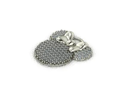 Minnie Mouse Medal 3D print model