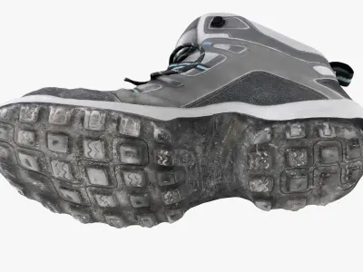 Hiking Boots - 3D Scanned Game-Ready Asset Low-poly 3D model