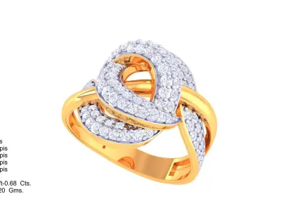DIAMOND RING 3D print model 19