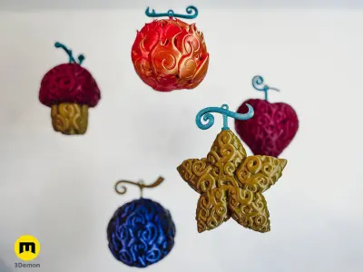 Devil Fruit Decorations One Piece 3D print model